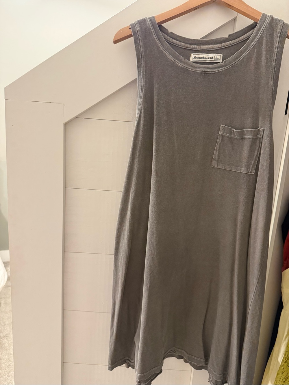 Abercrombie and Fitch mini gray pocket dress